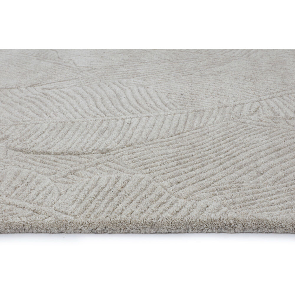 Calathea 168 X 120 inch Oatmeal Indoor Hand-Tufted Rug, Hand-Tufted
